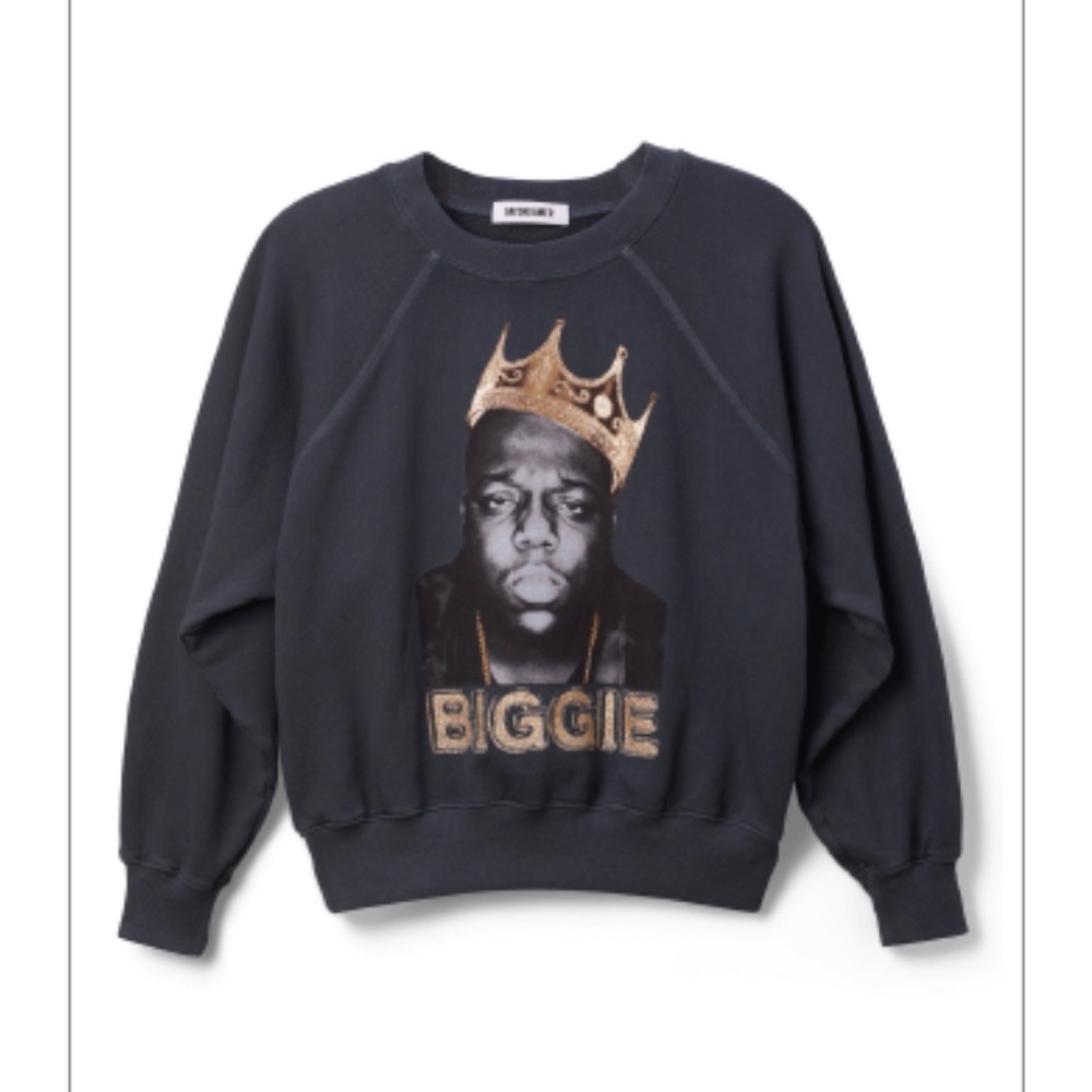 Daydreamer Black Crewneck Sweatshirt with White Label